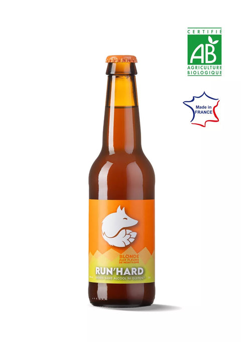 Bière BLONDE sans alcool ni gluten 33cl - RUN'HARD