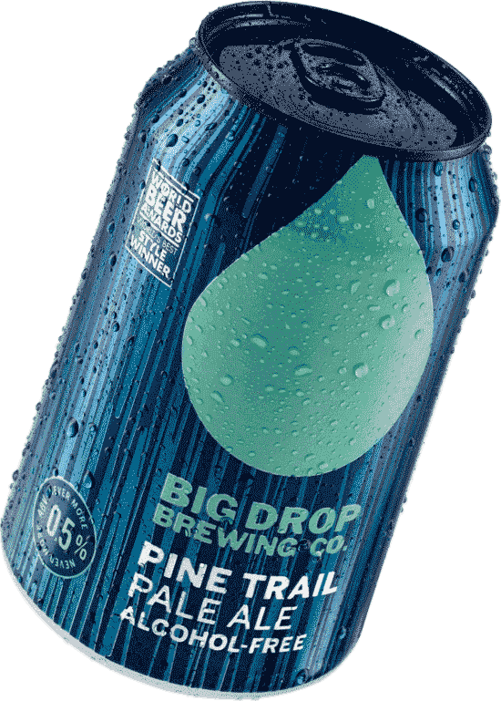 Bière Big Drop Pine Trail Pale Ale 0,5% sans alcool