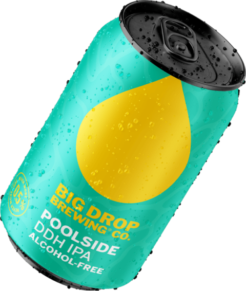 Bière Big Drop Poolside DDH IPA 0,5% sans alcool