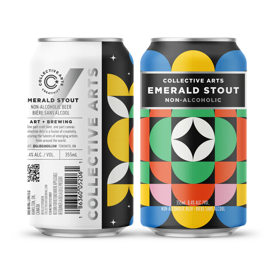 Bière Collective Arts Emerald Stout sans alcool 0,4%