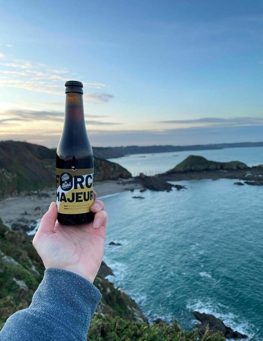 Bière brune Force Majeure 0,5% sans alcool