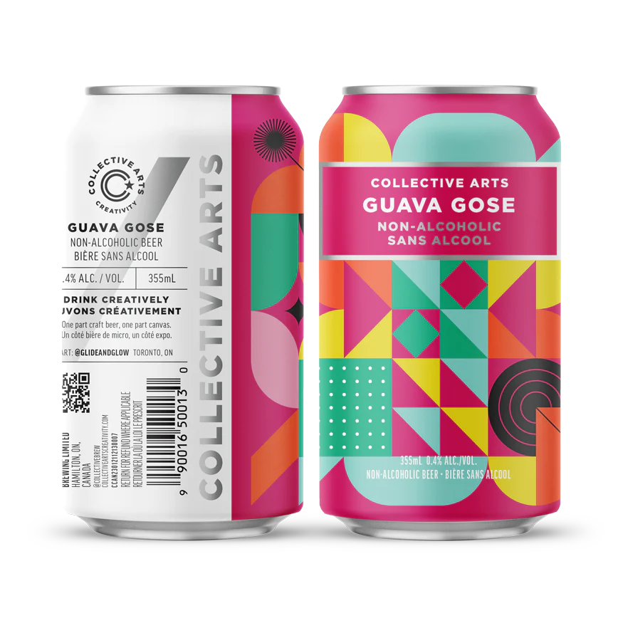 Bière Collective Arts Guava Gose sans alcool 0,4%