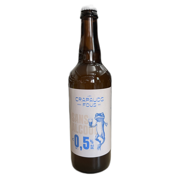 Bière blanche Les Crapauds Fous 0,5% - 75 cl